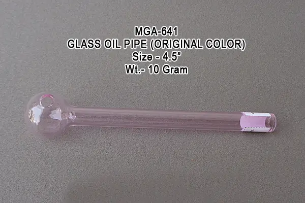 GLASS OIL PIPE ORIGINAL COLOR